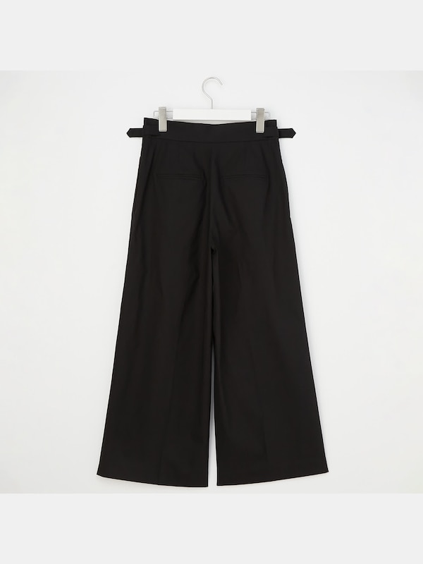 ストレッチリネンミックスワイドパンツ