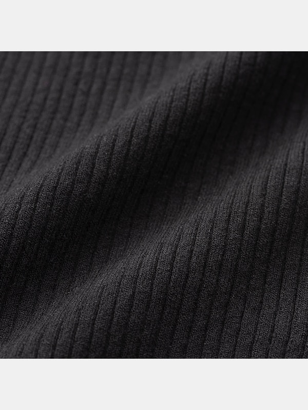 ��スクエアネックリブセーター