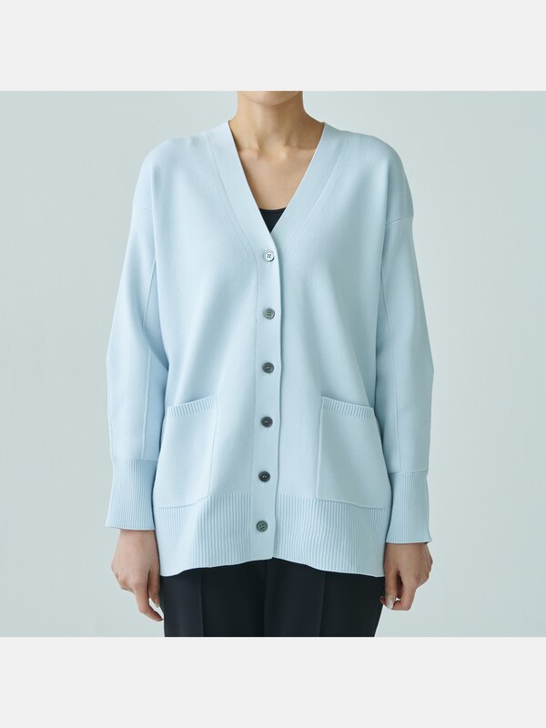 コットンブレンドリラックスカーディガン