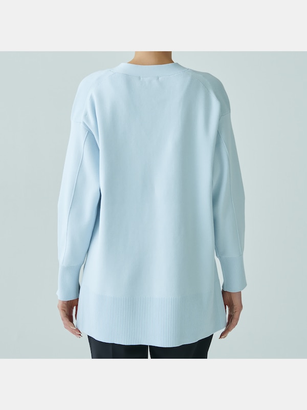 コットンブレンドリラックスカーディガン