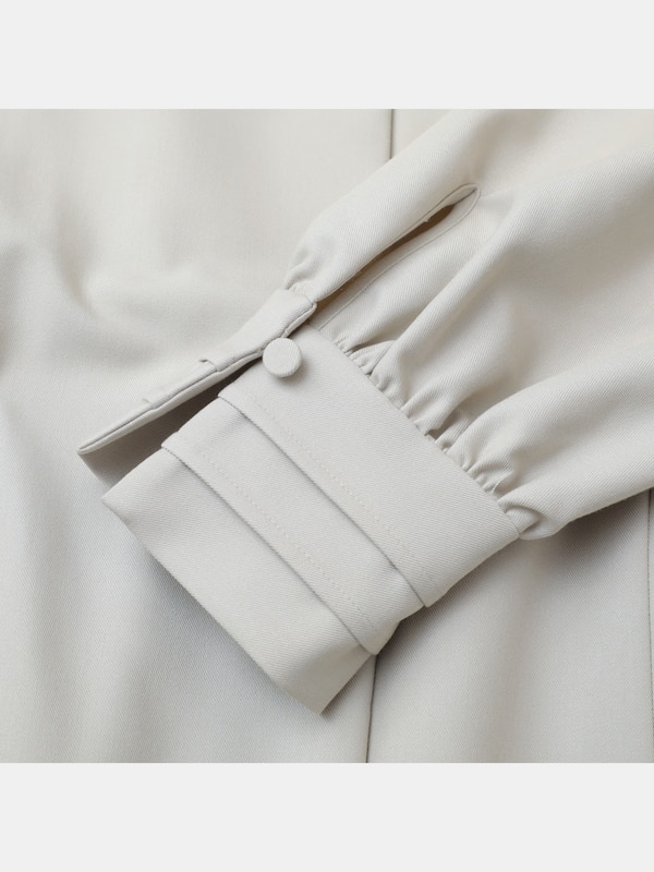 スキッパーネックフレアワンピース