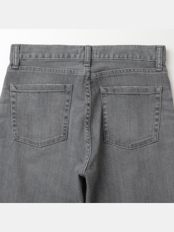 スリムテーパードジーンズ（グレー）