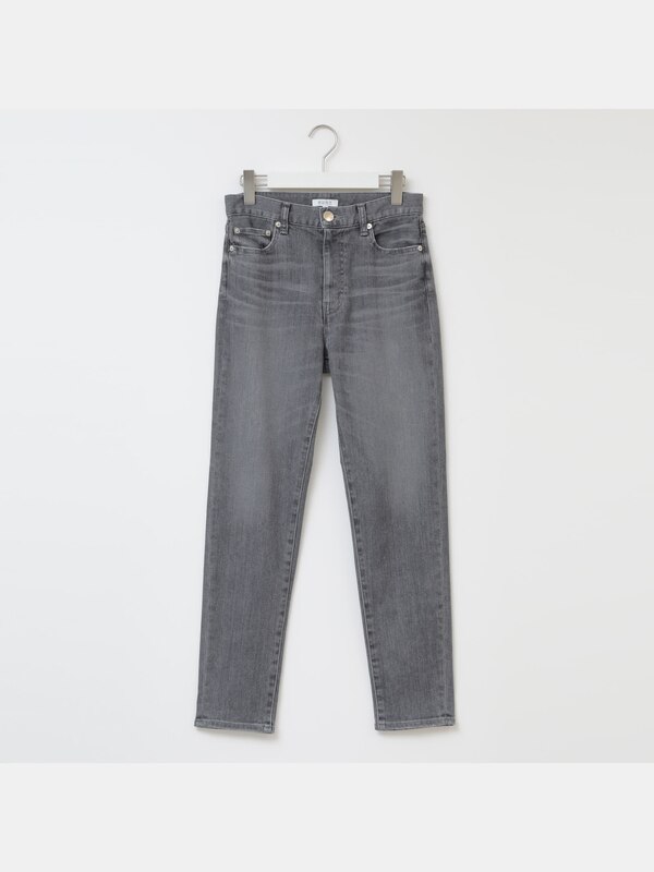 スリムテーパードジーンズ（グレー）