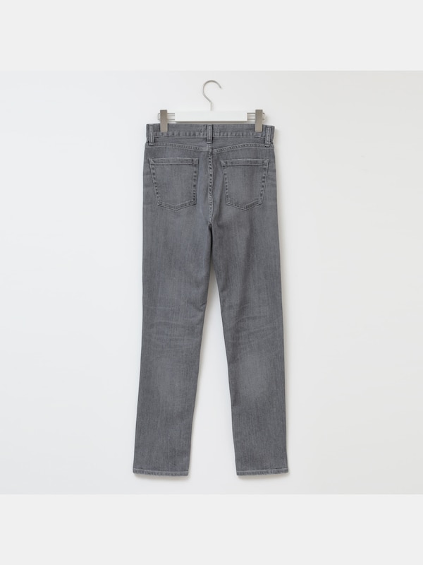 スリムテーパードジーンズ（グレー）