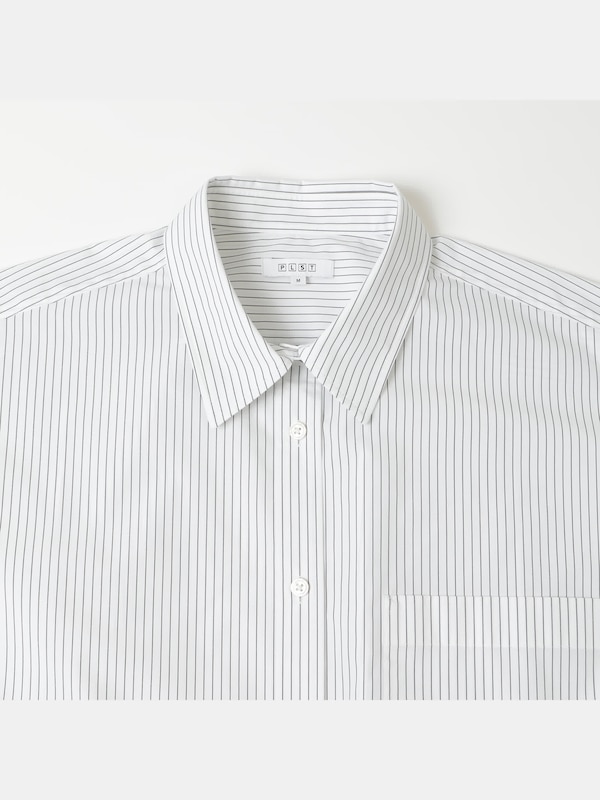 コットンブレンドオーバーサイズシャツ（長袖）