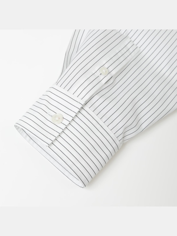 コットンブレンドオーバーサイズシャツ（長袖）