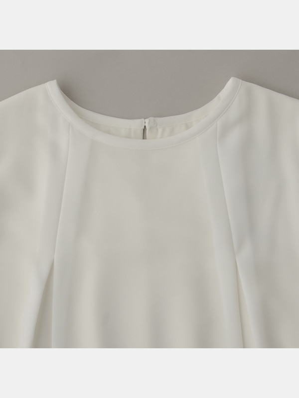 ジョーゼットカフスプリーツブラウス