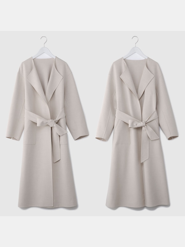 PLST(プラステ)公式 | リバーシブルノーカラーコート 