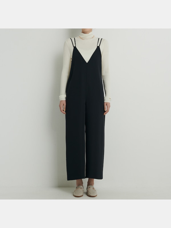 PLST プラステ サロペット ブラック サイズ:S | 25春夏 ダブルクロス  