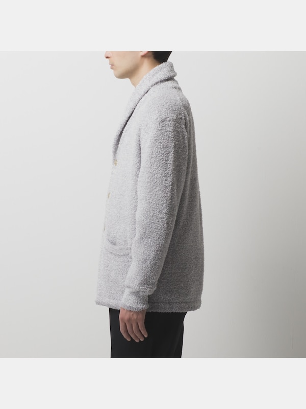 モールヤーンショールカラーカーディガン