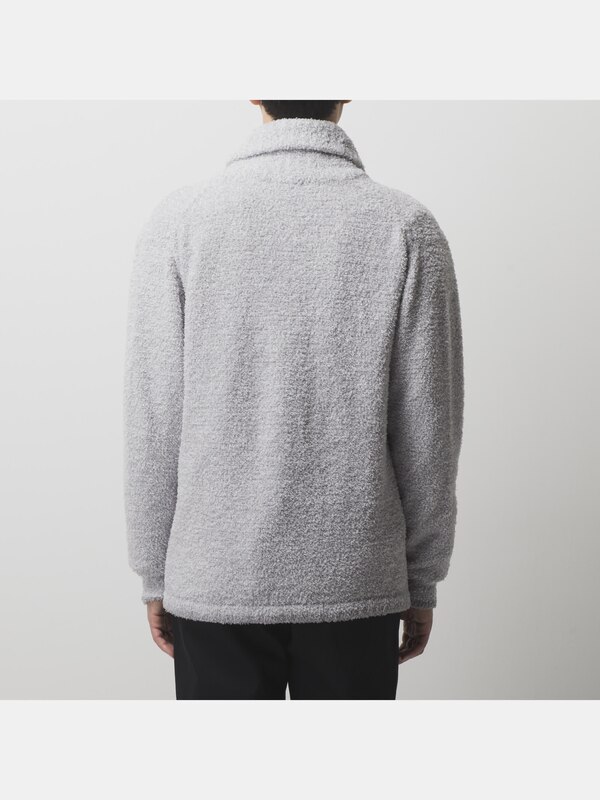 モールヤーンショールカラーカーディガン