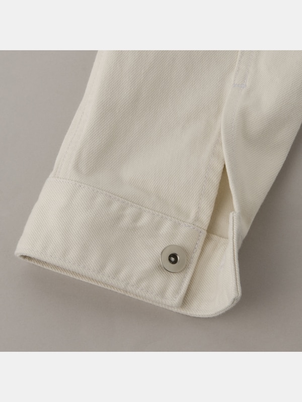 リラックスフィットホワイトデニムジャケット