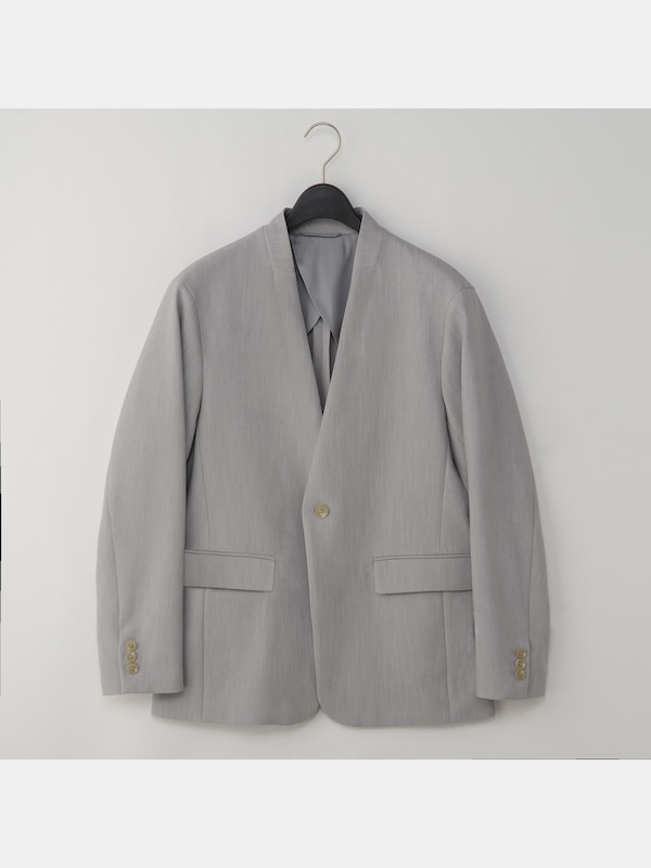 ライトダブルクロスノーカラージャケット