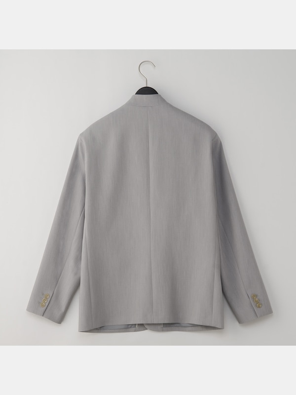 ライトダブルクロスノーカラージャケット