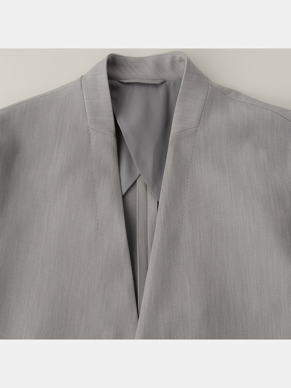 ライトダブルクロスノーカラージャケット