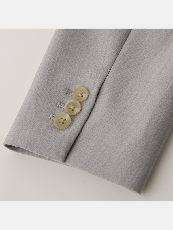 ライトダブルクロスノーカラージャケット