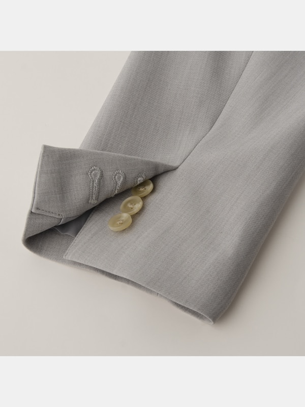 ライトダブルクロスノーカラージャケット