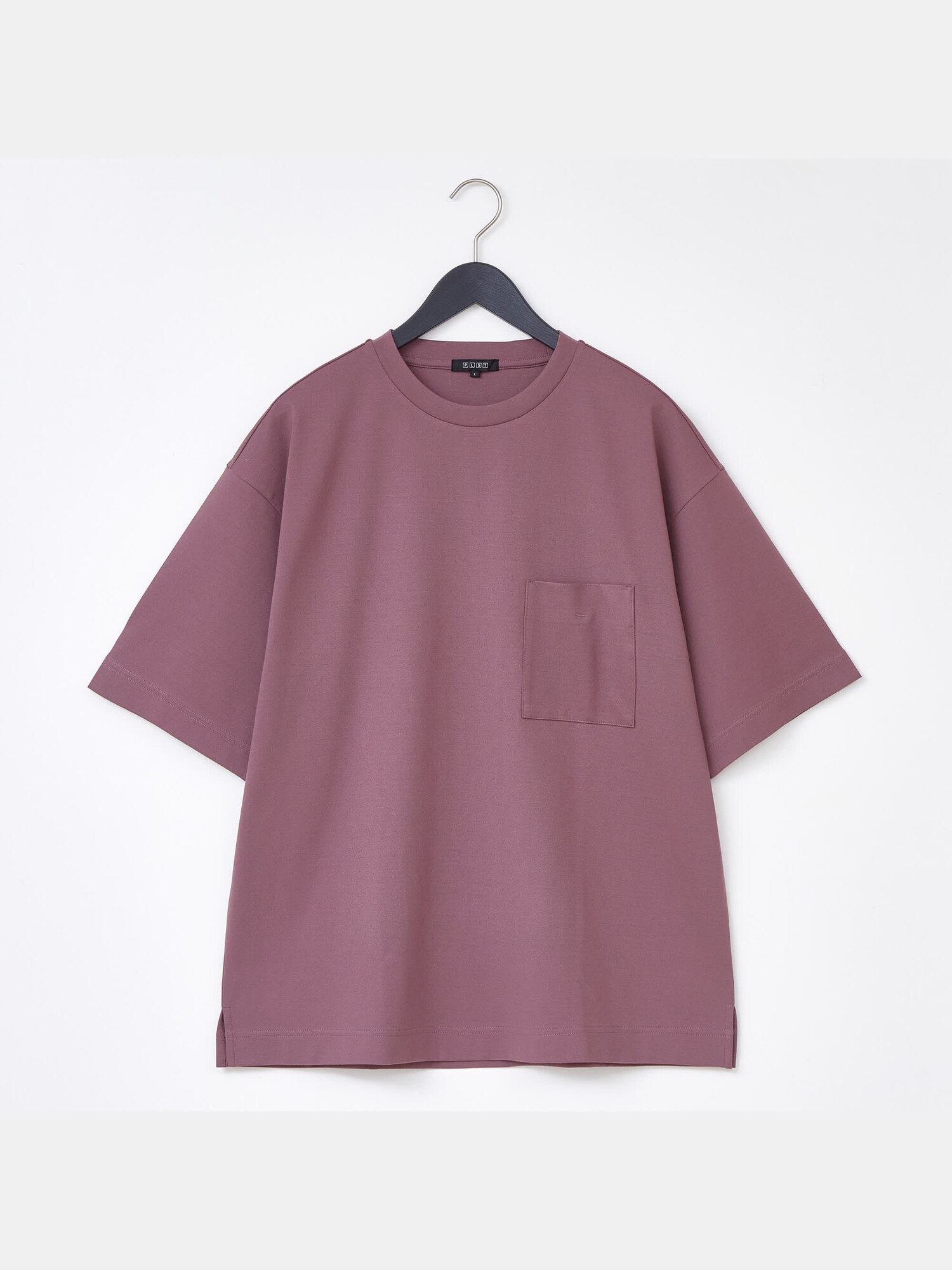 美品　PLST プラステ　コットンリネンシャツ　洗える　コーラルピンク　M 麻 美品】PLST プラステ コットン リネンシャツ コーラルピンクM 麻