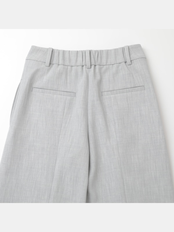 PLUS STYLE ワイドストレートパンツ（ウォームリザーブ）