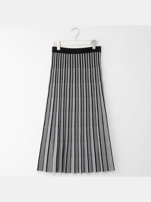 ジャカードニットスカートセットアップ