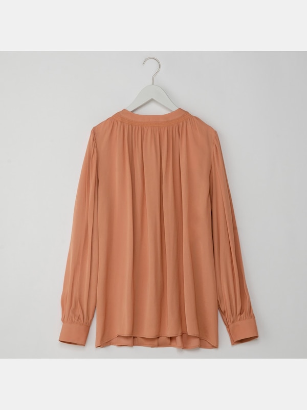 ライトサテン2WAYボウタイブラウス（長袖）