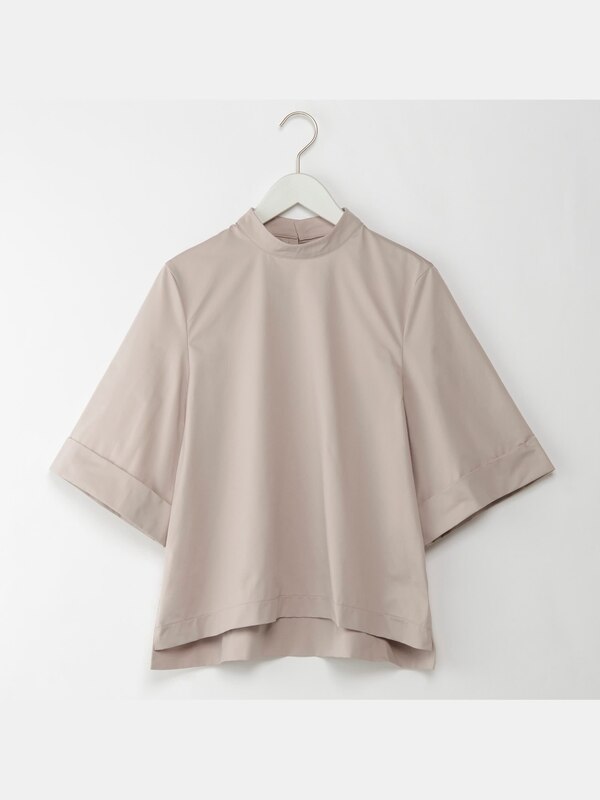 ハイネックフレアスリーブブラウソー