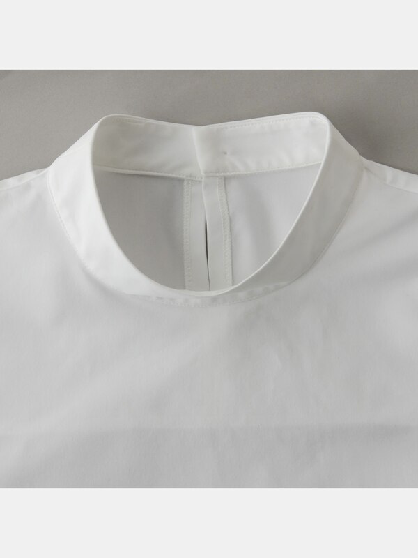 ハイネックフレアスリーブブラウソー