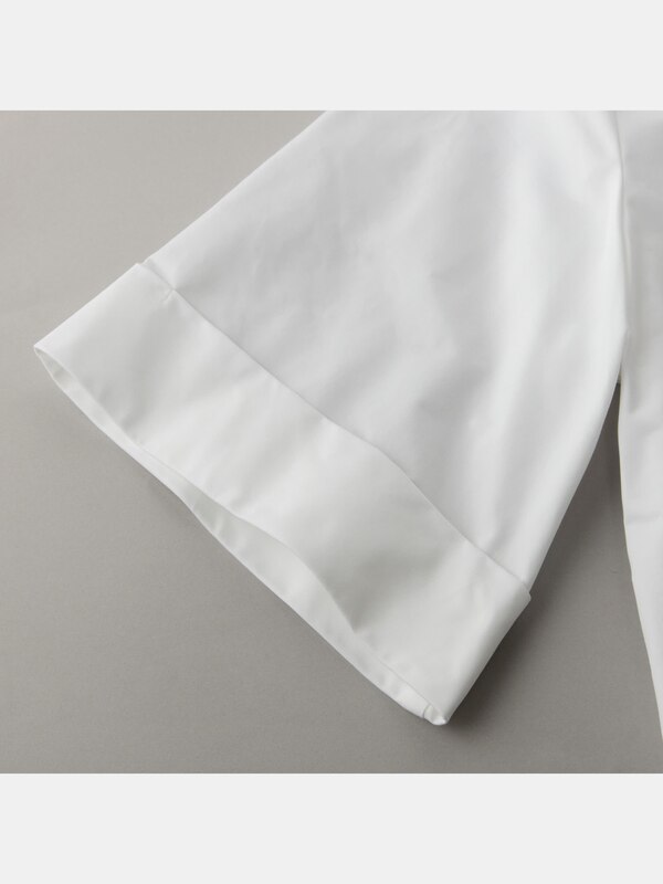 ハイネックフレアスリーブブラウソー