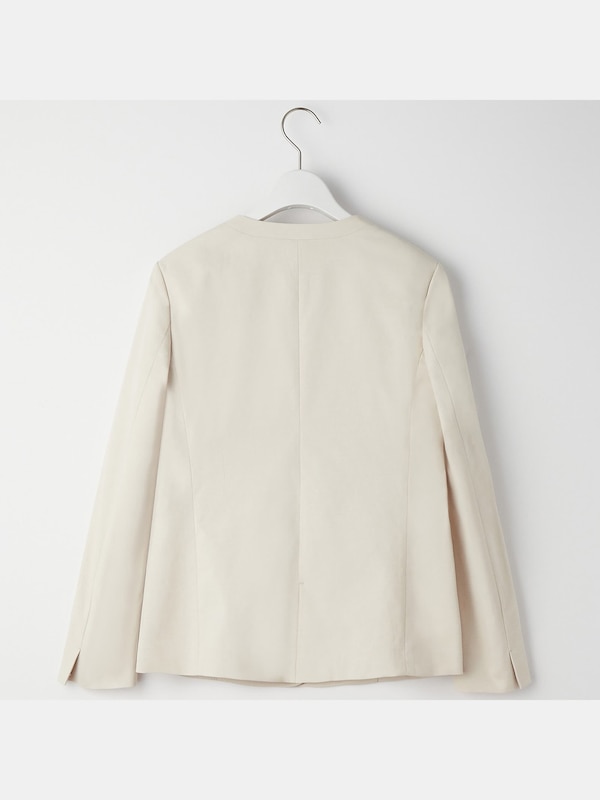 リネンブレンドカラーレスジャケット（セット��アップ可能）