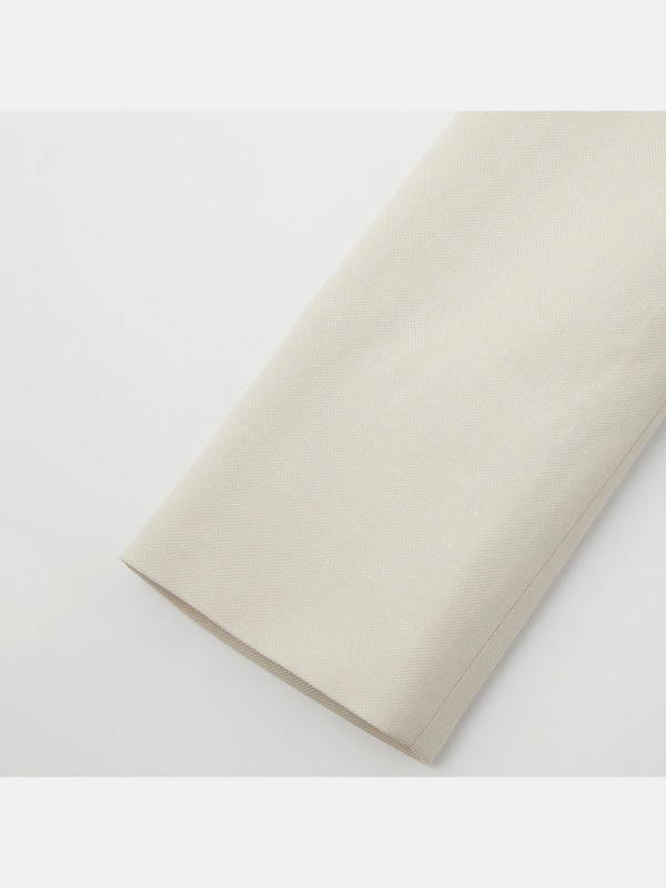 リネンブレンドカラーレスジャケット（セットアップ可能）