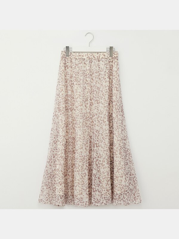 シフォンフラワースカート