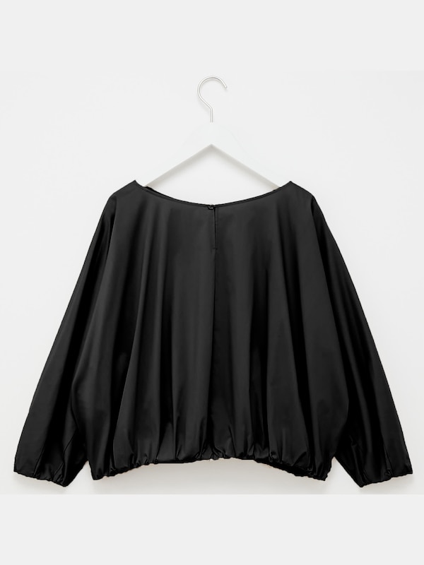 コットンボリュームスリーブブラウス