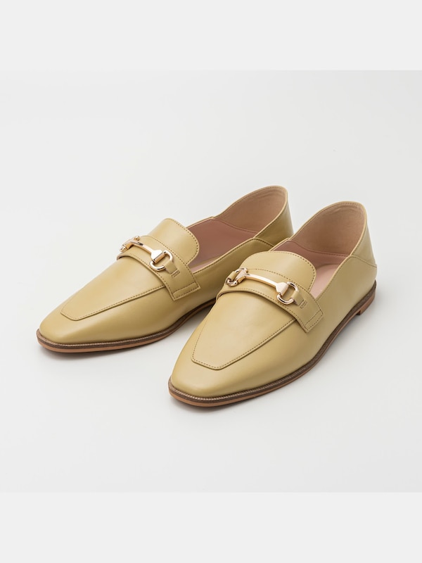 フェイクレザービットローファー