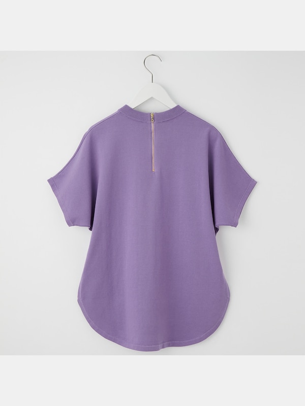 コットンバックジップニットT