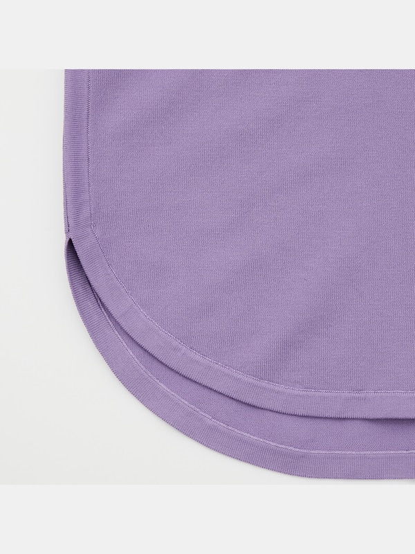 コットンバックジップニットT