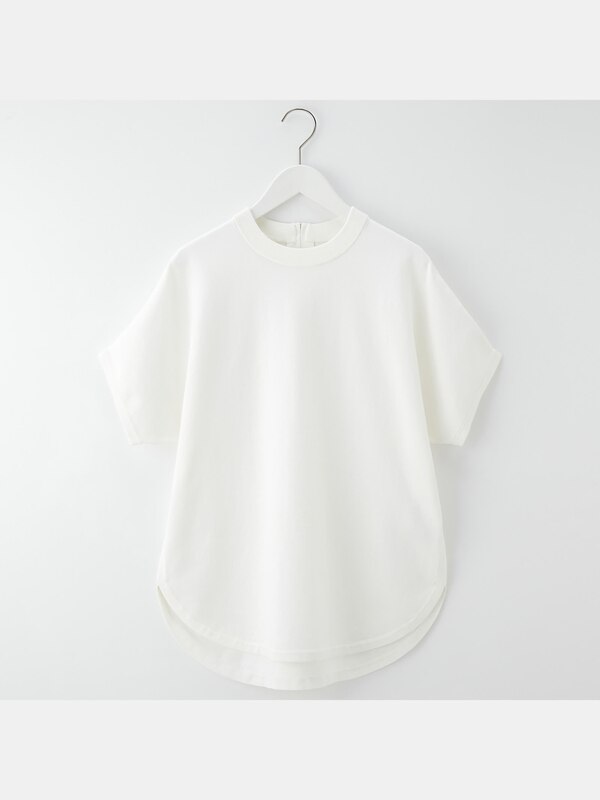 コットンバックジップニットT