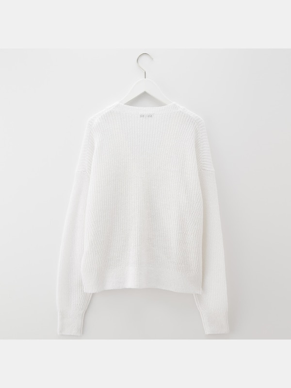 フレンチリネンミドルゲージカーディガン