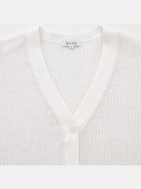 フレンチリネンミドルゲージカーディガン