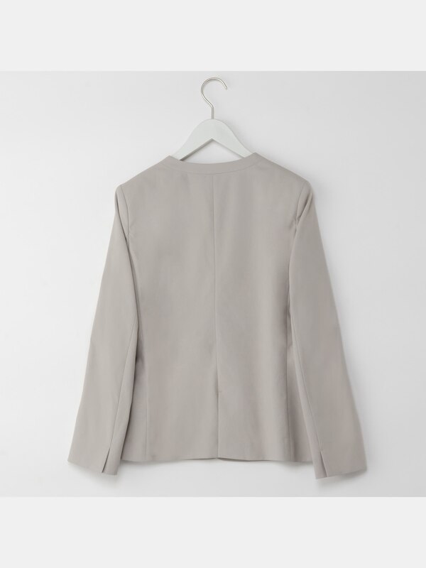 リネンブレンドカラーレスジャケット