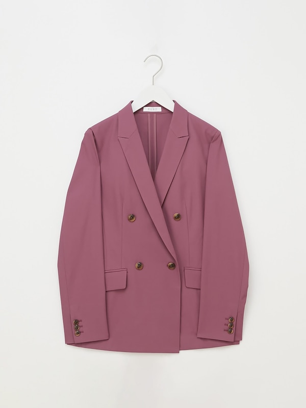 リネンブレンドダブルジャケット