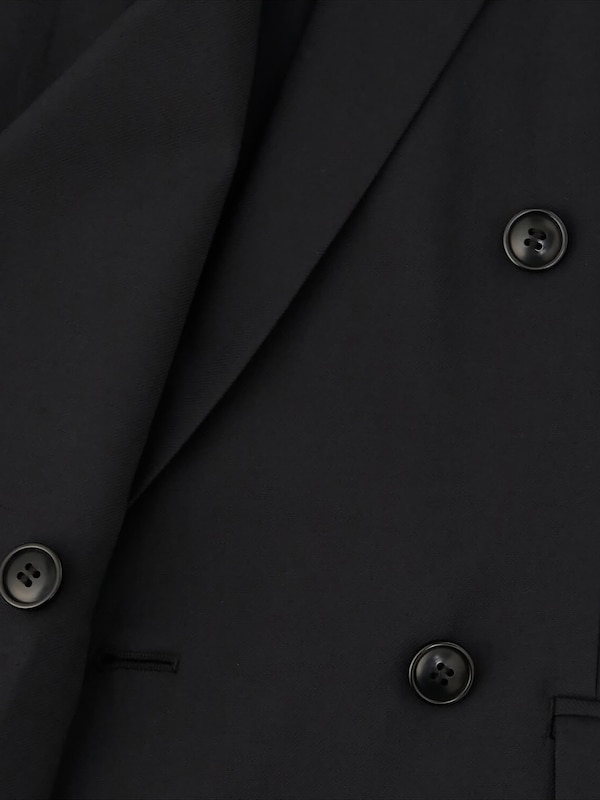 リネンブレンドダブルジャケット