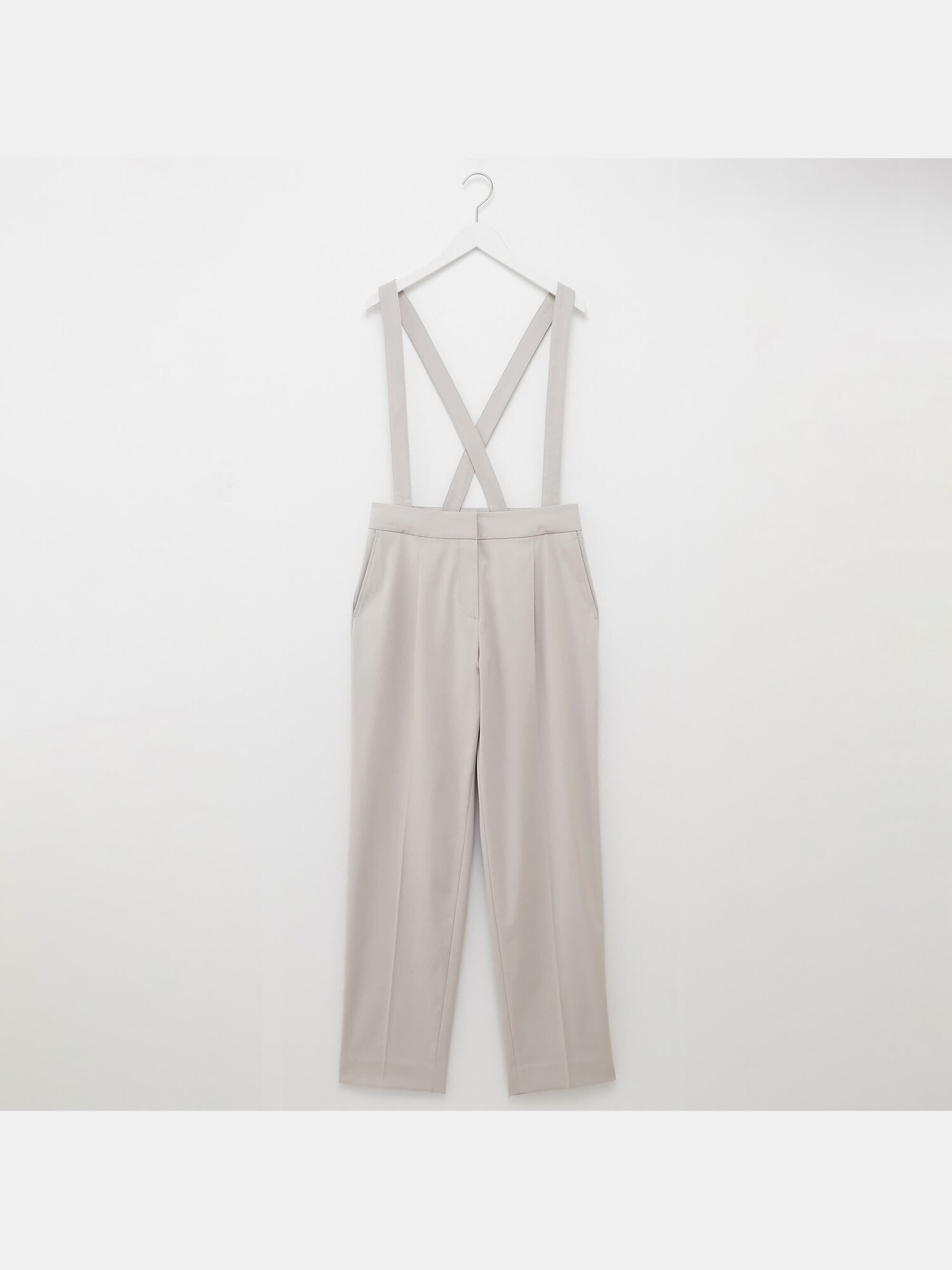 PLST(プラステ)公式 | 【丈長め】リネンブレンドサスペンダーパンツ