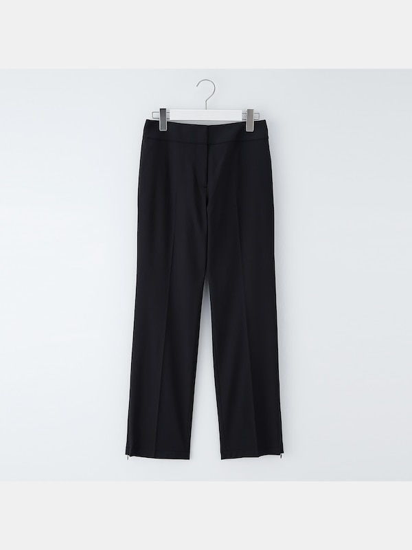 リネンブレンドスリットパンツ