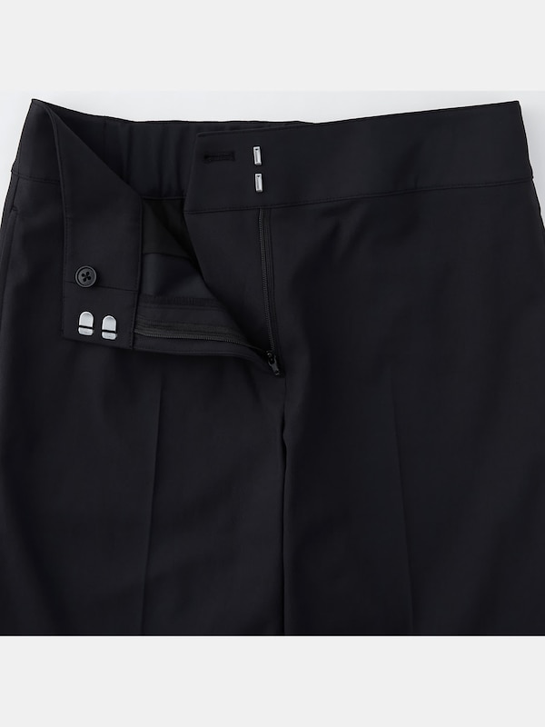 リネンブレンドスリットパンツ