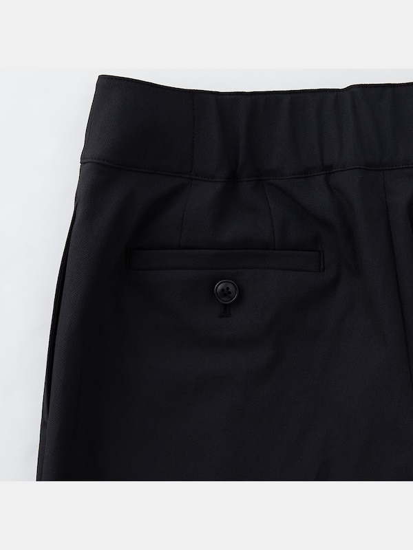 リネンブレンドスリットパンツ