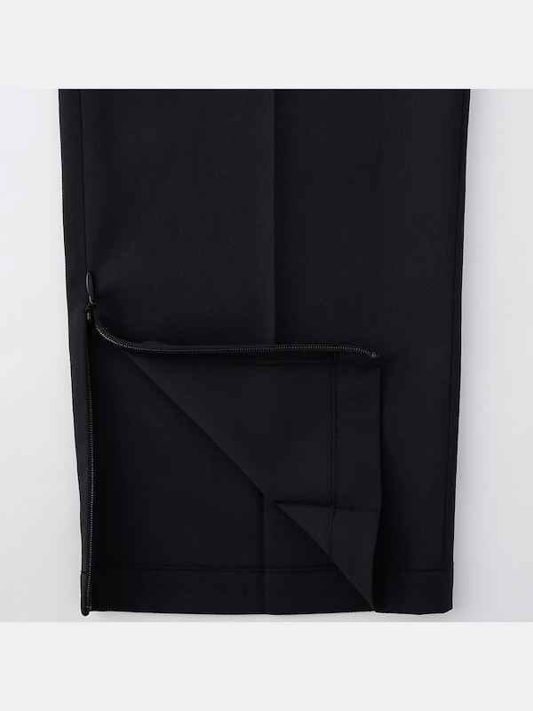 リネンブレンドスリットパンツ