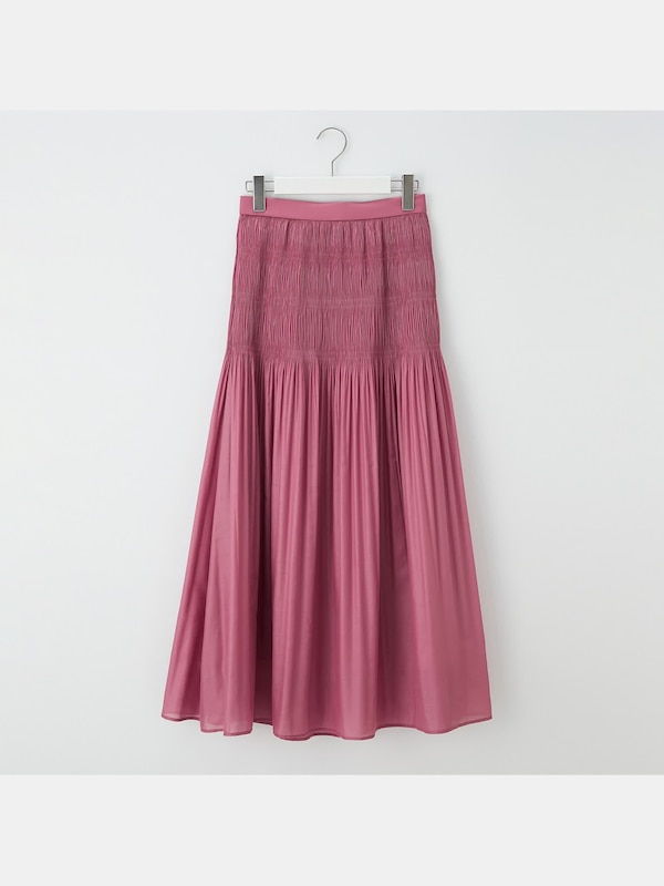 マジョリカプリーツフレアロングスカート