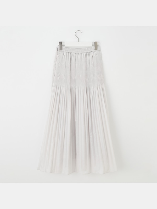 マジョリカプリーツフレアロングスカート