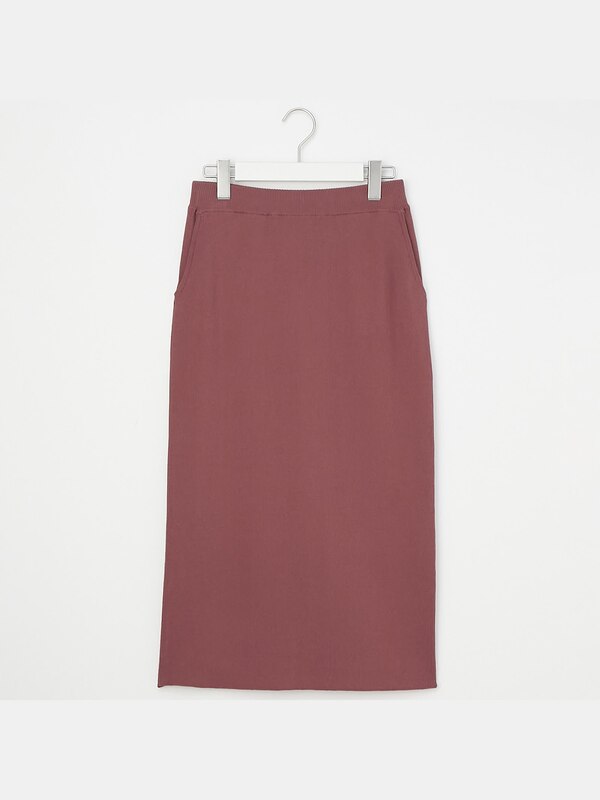 ハイゲージリネンブレンドニットスカート