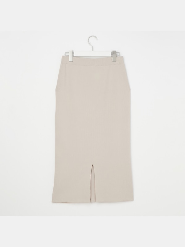 ハイゲージリネンブレンドニットスカート